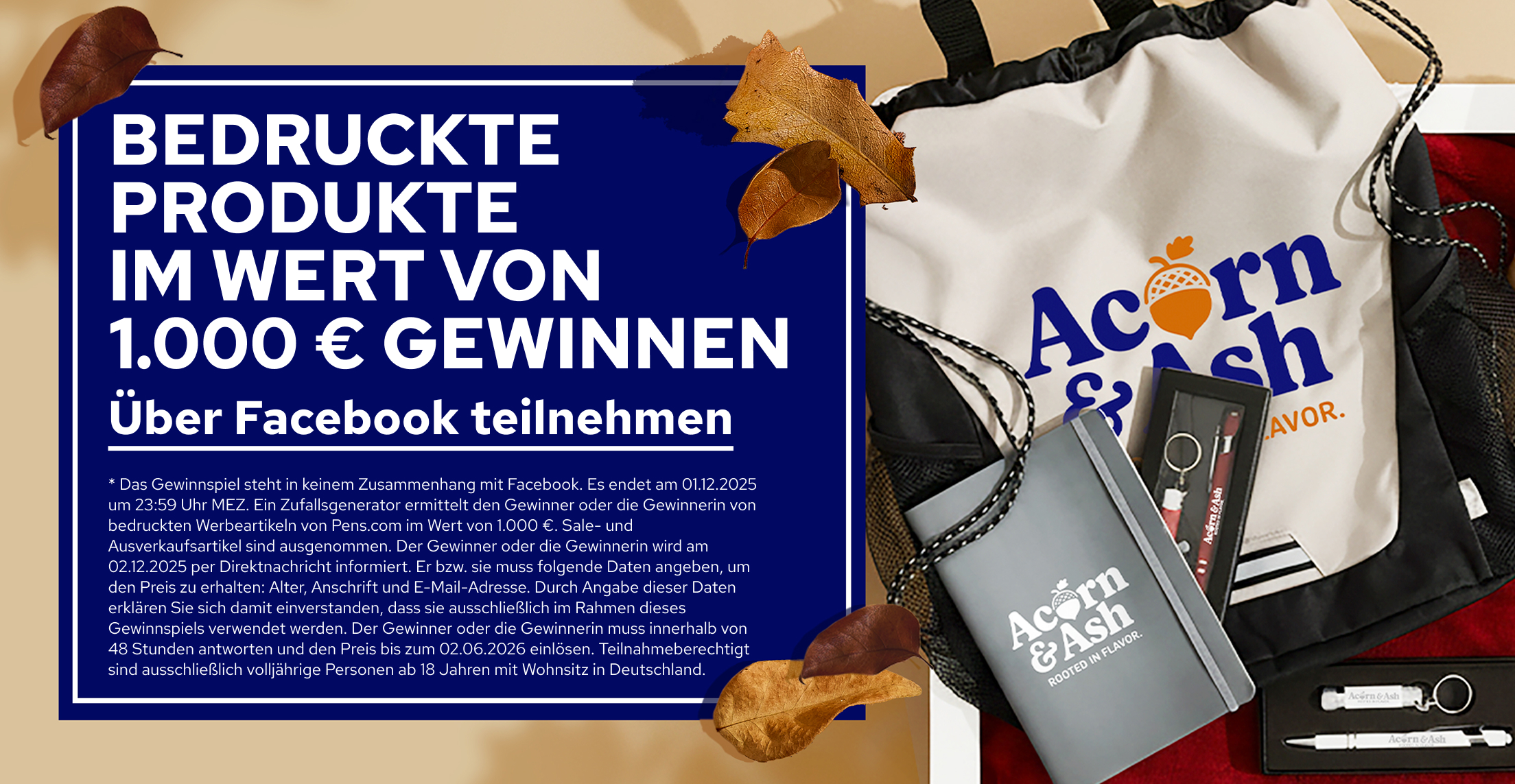 Bedruckte produkte im wert von 1.000 € gewinnen